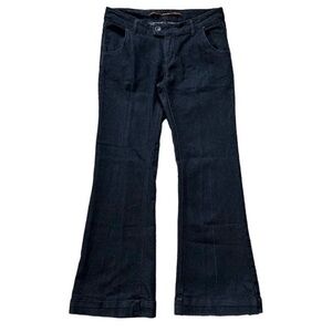 HWY Jeans Dark Denim Flare Mid Rise Cotton Stretch Trouser Jeans Sz 11